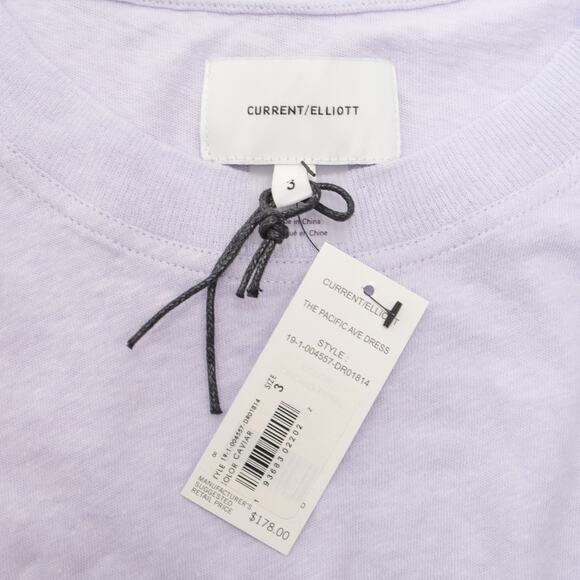 Current/Elliott Lavender Pacific Avenue Linen Blend T-Shirt Dress Size Large - Picture 6 of 12